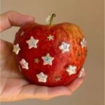 Pierced Apple Keychain